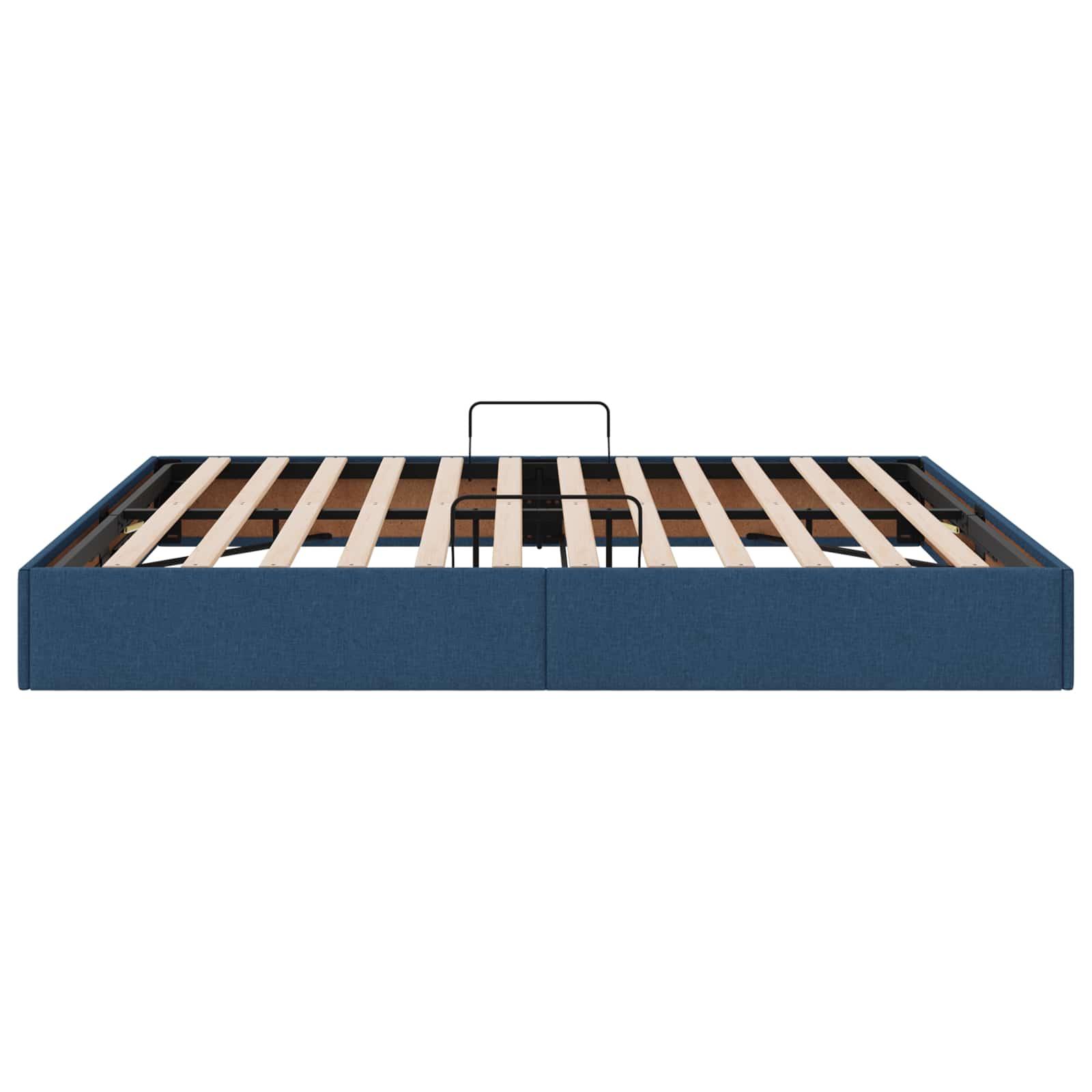 Letto ottomano con archiviazione Blu 180 x 200 cm Tessuto | homemem39