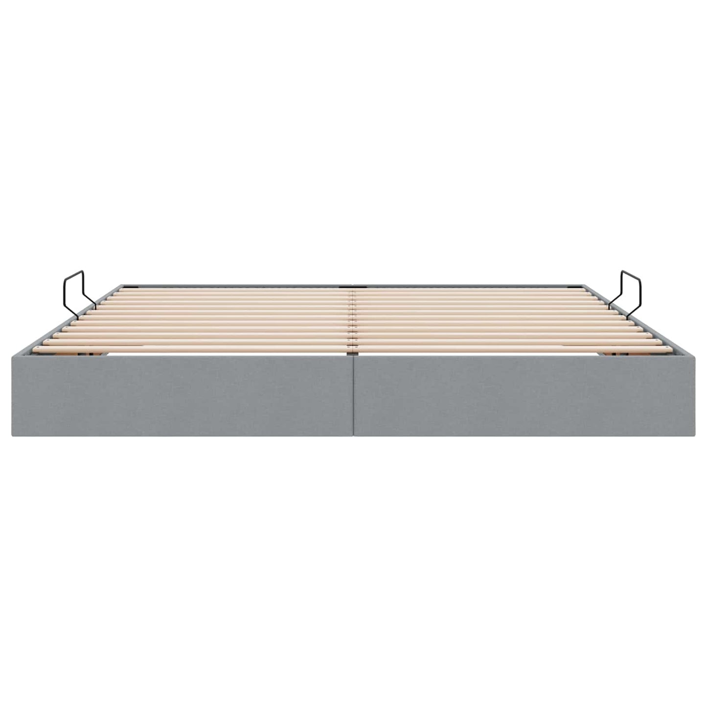Letto ottomano Grigio chiaro 200 x 200 cm Tessuto | homemem39