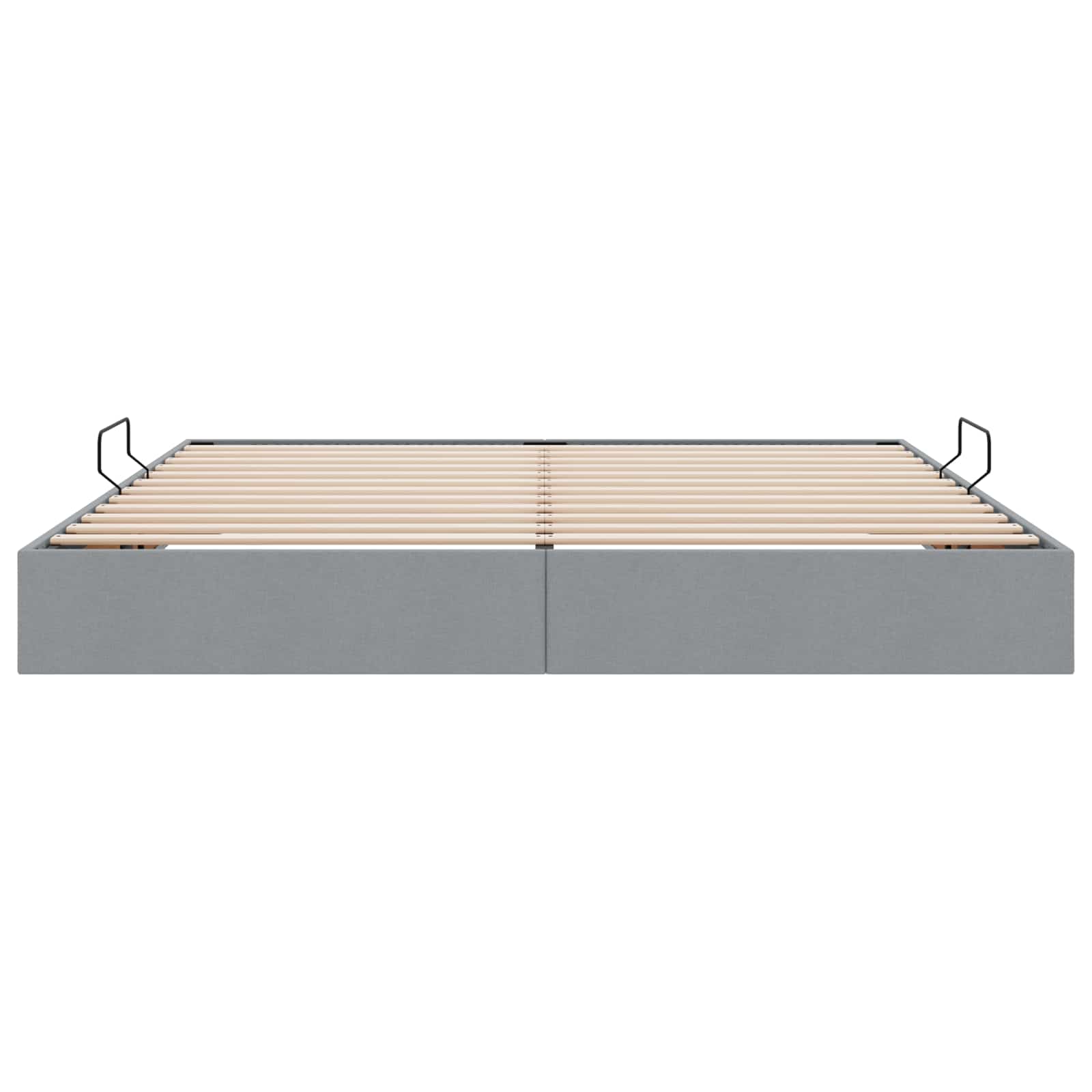 Letto ottomano Grigio chiaro 200 x 200 cm Tessuto | homemem39