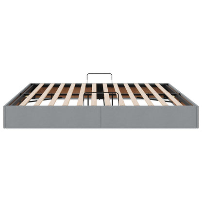 Letto ottomano Grigio chiaro 200 x 200 cm Tessuto | homemem39