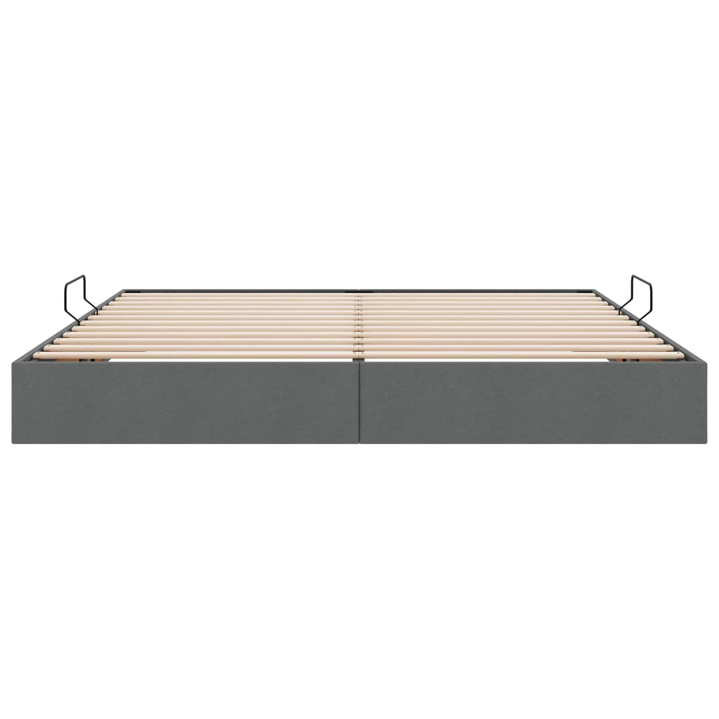 Letto ottomano Grigio scuro 200 x 200 cm Tessuto | homemem39
