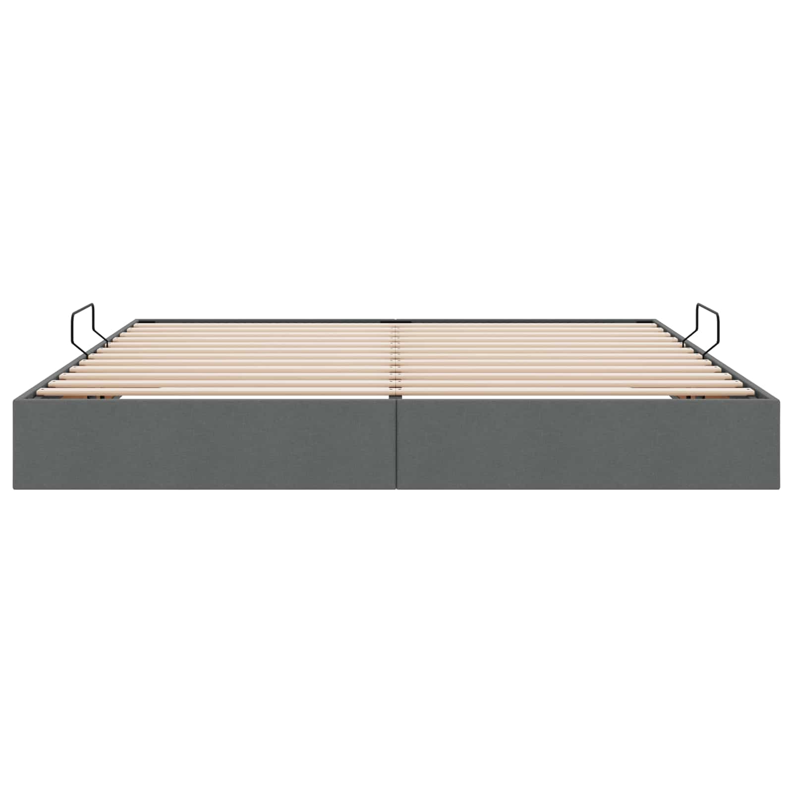 Letto ottomano Grigio scuro 200 x 200 cm Tessuto | homemem39