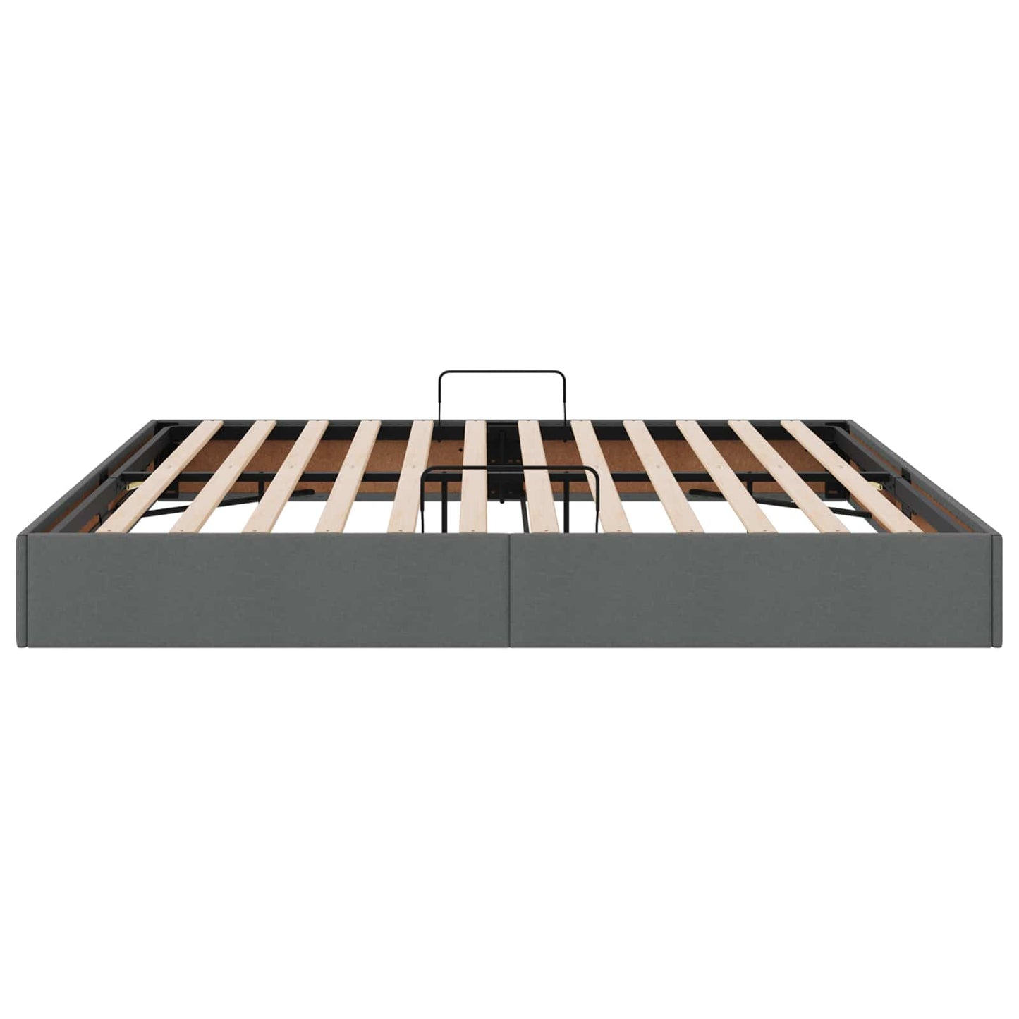 Letto ottomano Grigio scuro 200 x 200 cm Tessuto | homemem39