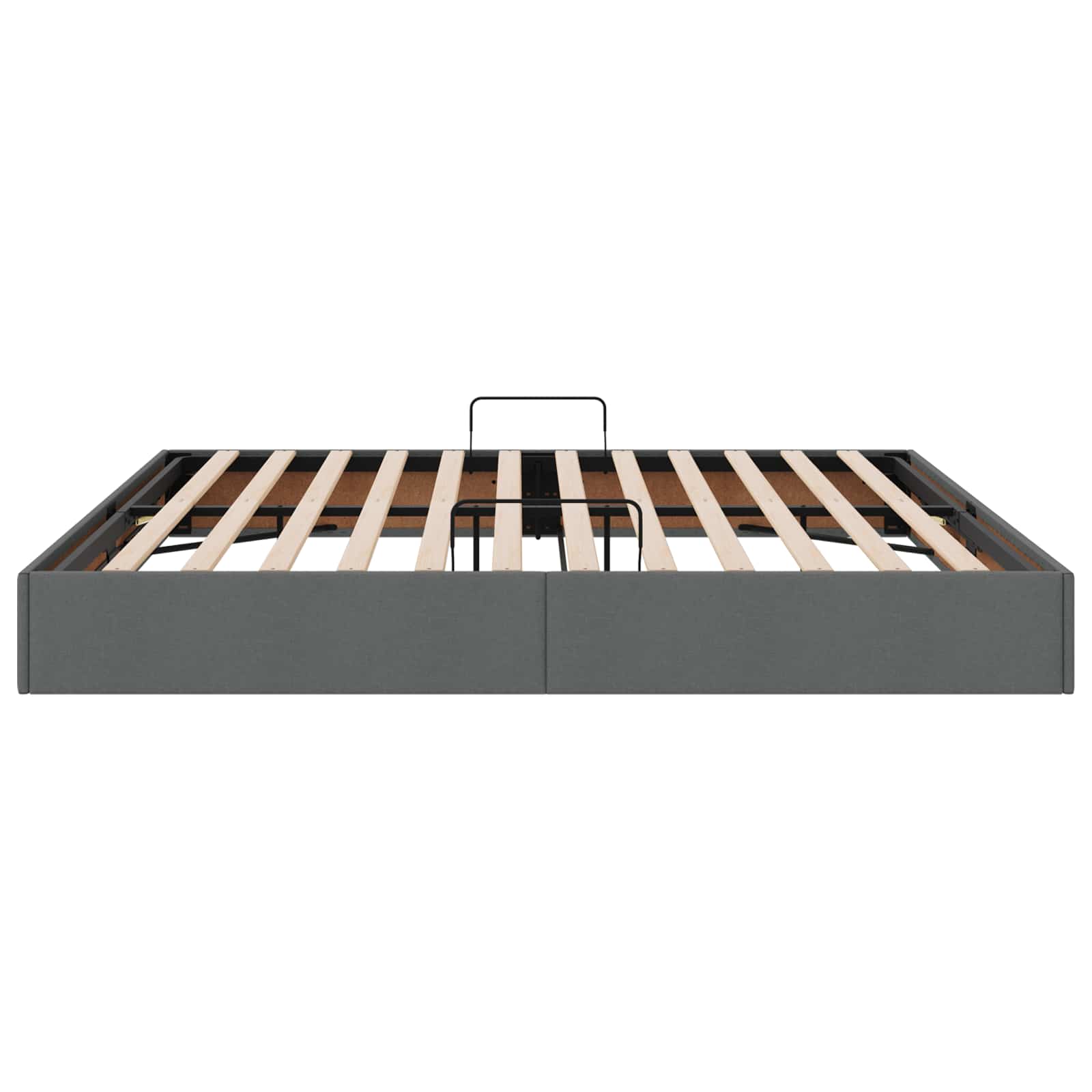 Letto ottomano Grigio scuro 200 x 200 cm Tessuto | homemem39