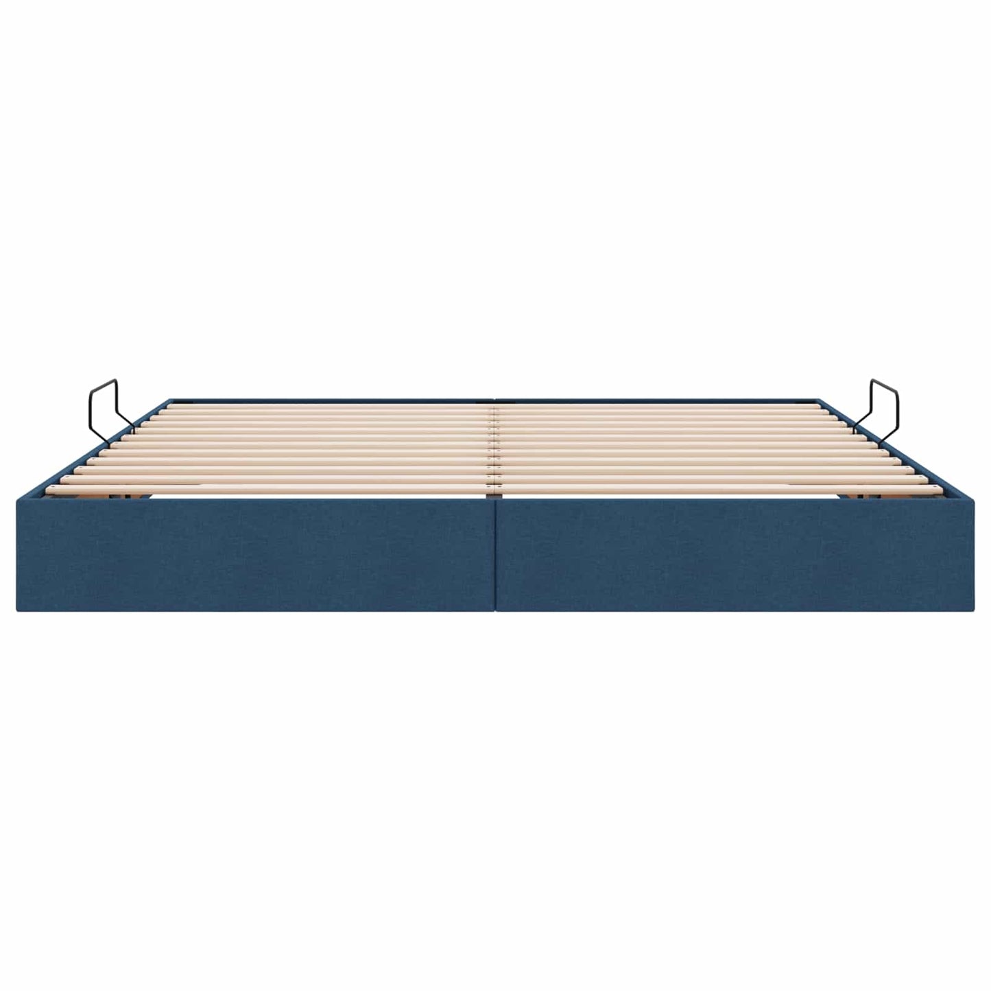 Letto ottomano con archiviazione Blu 200 x 200 cm Tessuto | homemem39