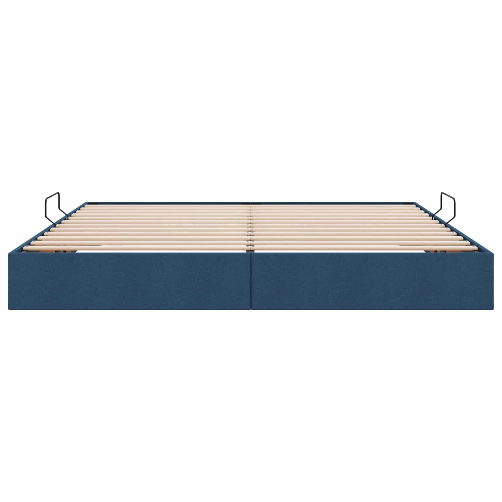 Letto ottomano con archiviazione Blu 200 x 200 cm Tessuto | homemem39