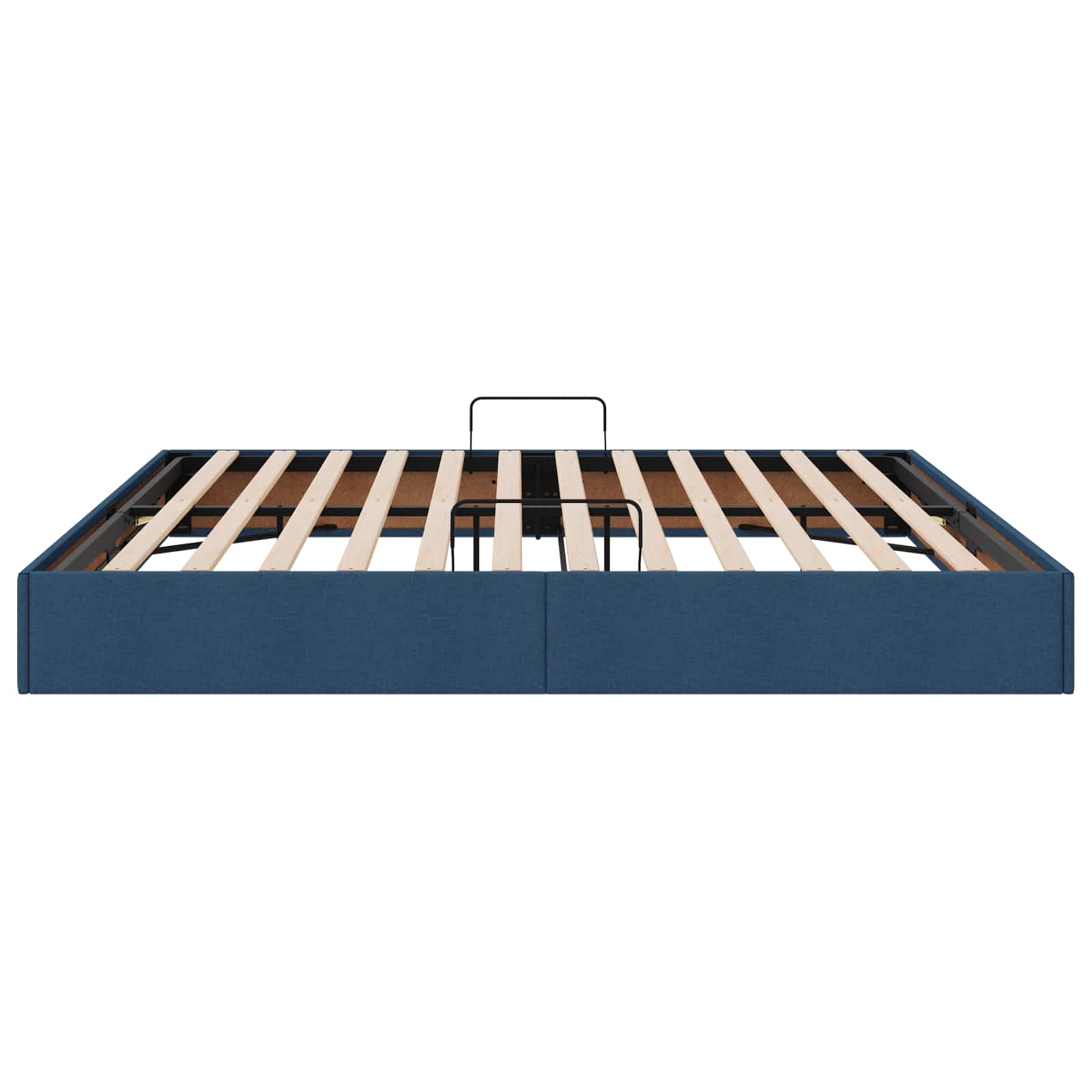 Letto ottomano con archiviazione Blu 200 x 200 cm Tessuto | homemem39