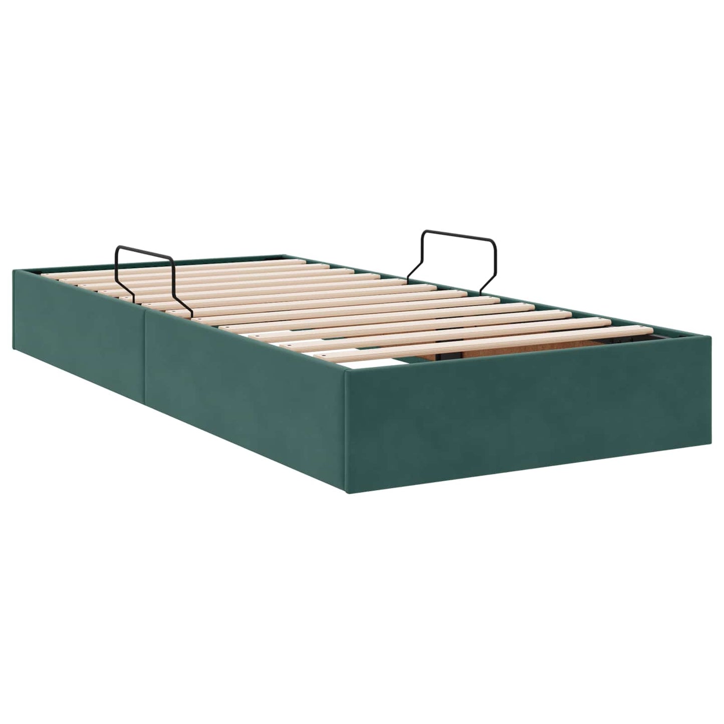 Letto ottomano Verde Scuro 90 x 190 cm Velluto | homemem39