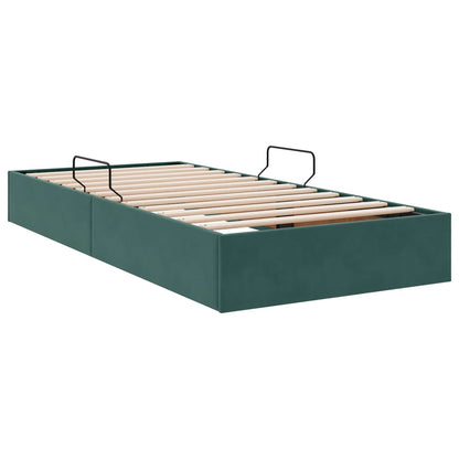 Letto ottomano Verde Scuro 90 x 190 cm Velluto | homemem39