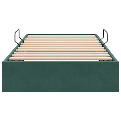 Letto ottomano Verde Scuro 90 x 190 cm Velluto | homemem39