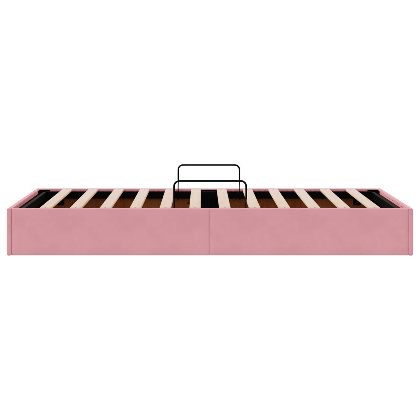 Letto ottomano con archiviazione Rosa 90 x 190 cm Velluto | homemem39