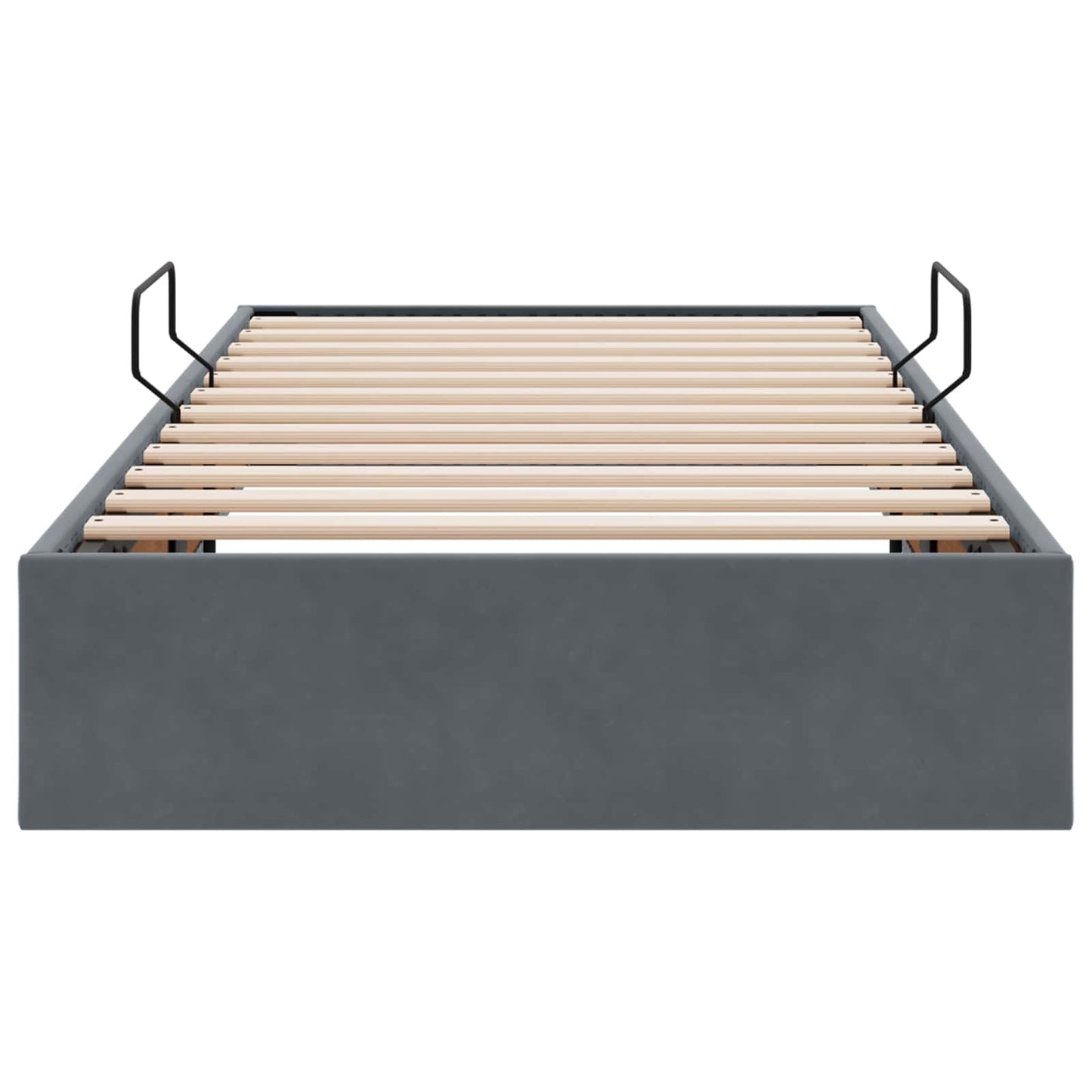 Letto ottomano Grigio Scuro 90 x 200 cm Velluto | homemem39