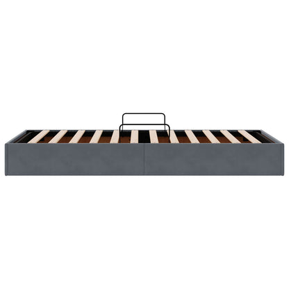 Letto ottomano Grigio Scuro 90 x 200 cm Velluto | homemem39