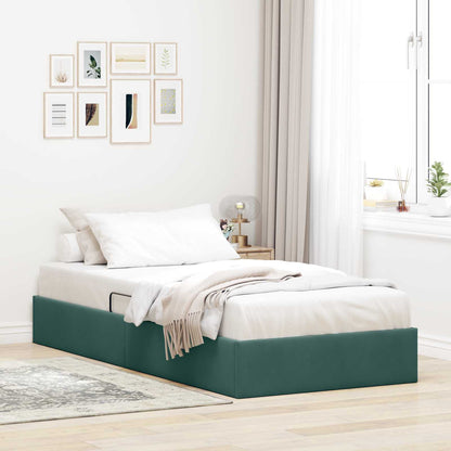 Letto ottomano Verde Scuro 90 x 200 cm Velluto | homemem39