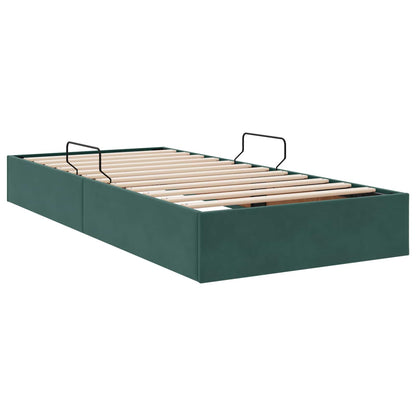Letto ottomano Verde Scuro 90 x 200 cm Velluto | homemem39