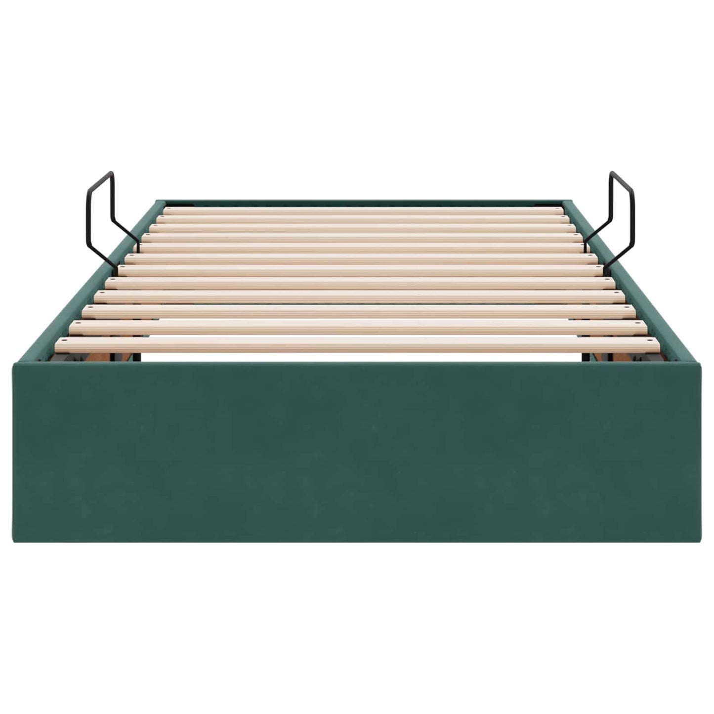 Letto ottomano Verde Scuro 100 x 200 cm Velluto | homemem39