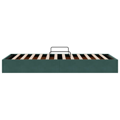 Letto ottomano Verde Scuro 100 x 200 cm Velluto | homemem39