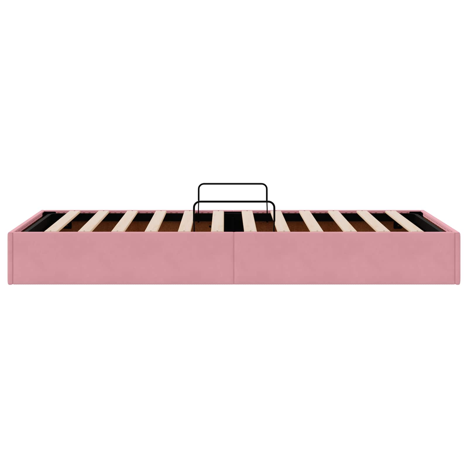 Letto ottomano con archiviazione Rosa 100 x 200 cm Velluto | homemem39