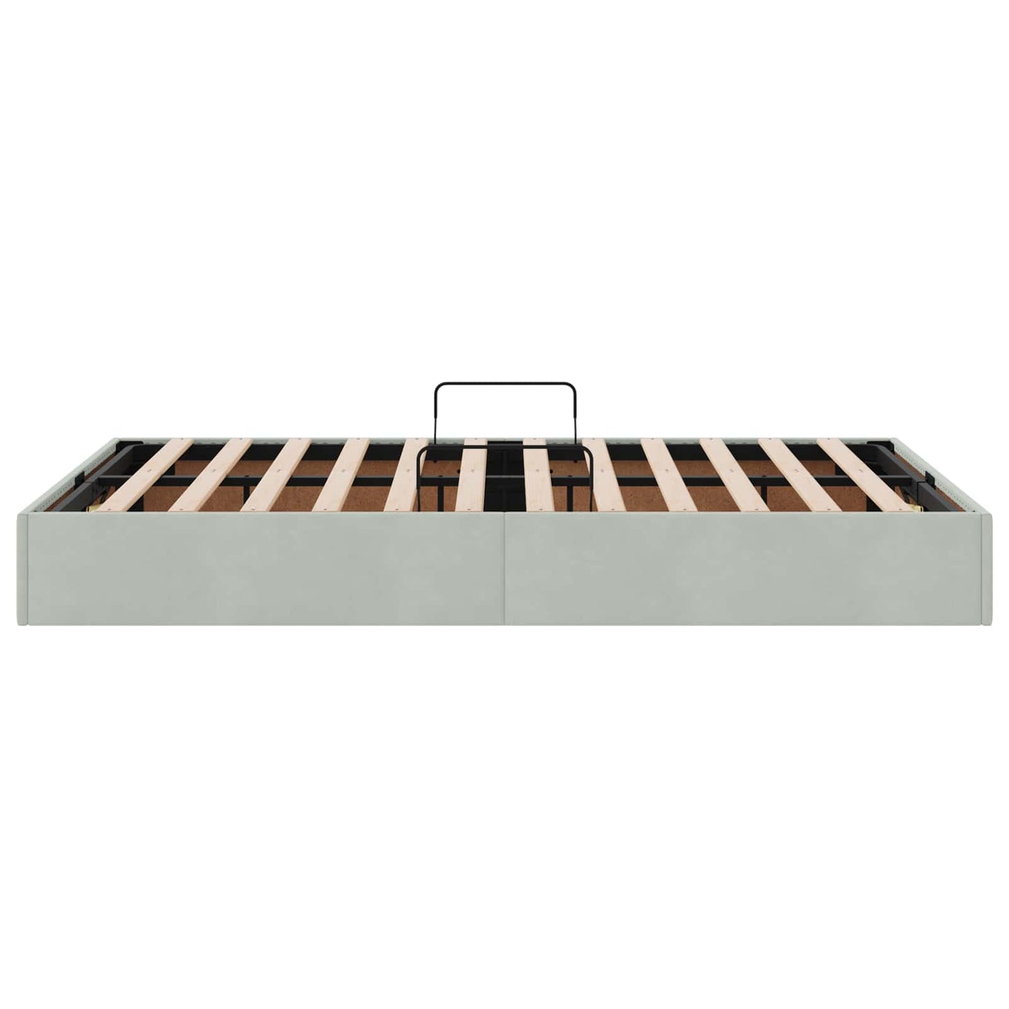 Letto ottomano Grigio Chiaro 120 x 190 cm Velluto | homemem39