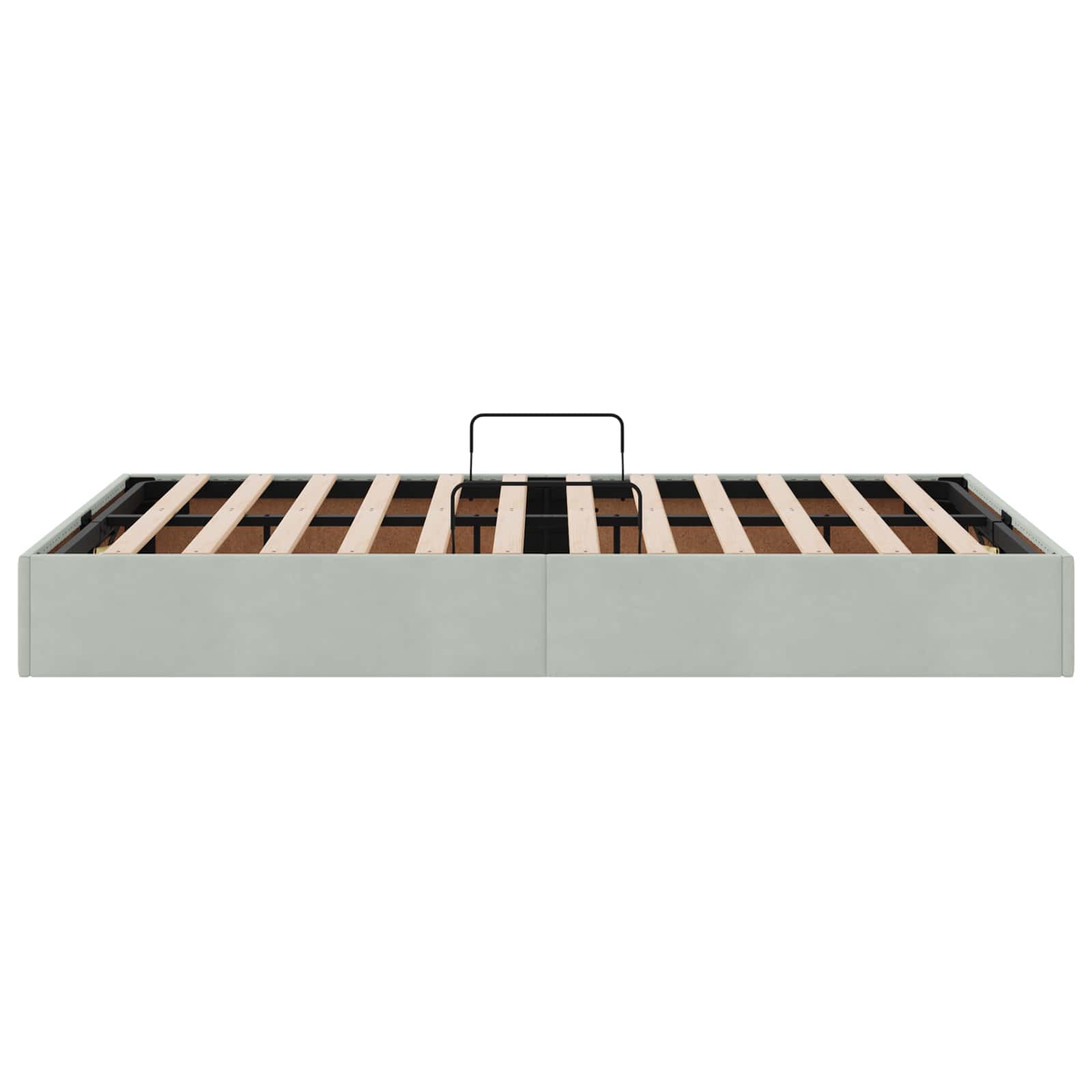 Letto ottomano Grigio Chiaro 120 x 190 cm Velluto | homemem39