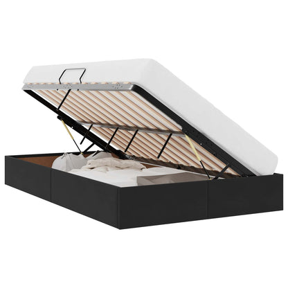 Letto ottomano con archiviazione Nero 120 x 200 cm Velluto | homemem39