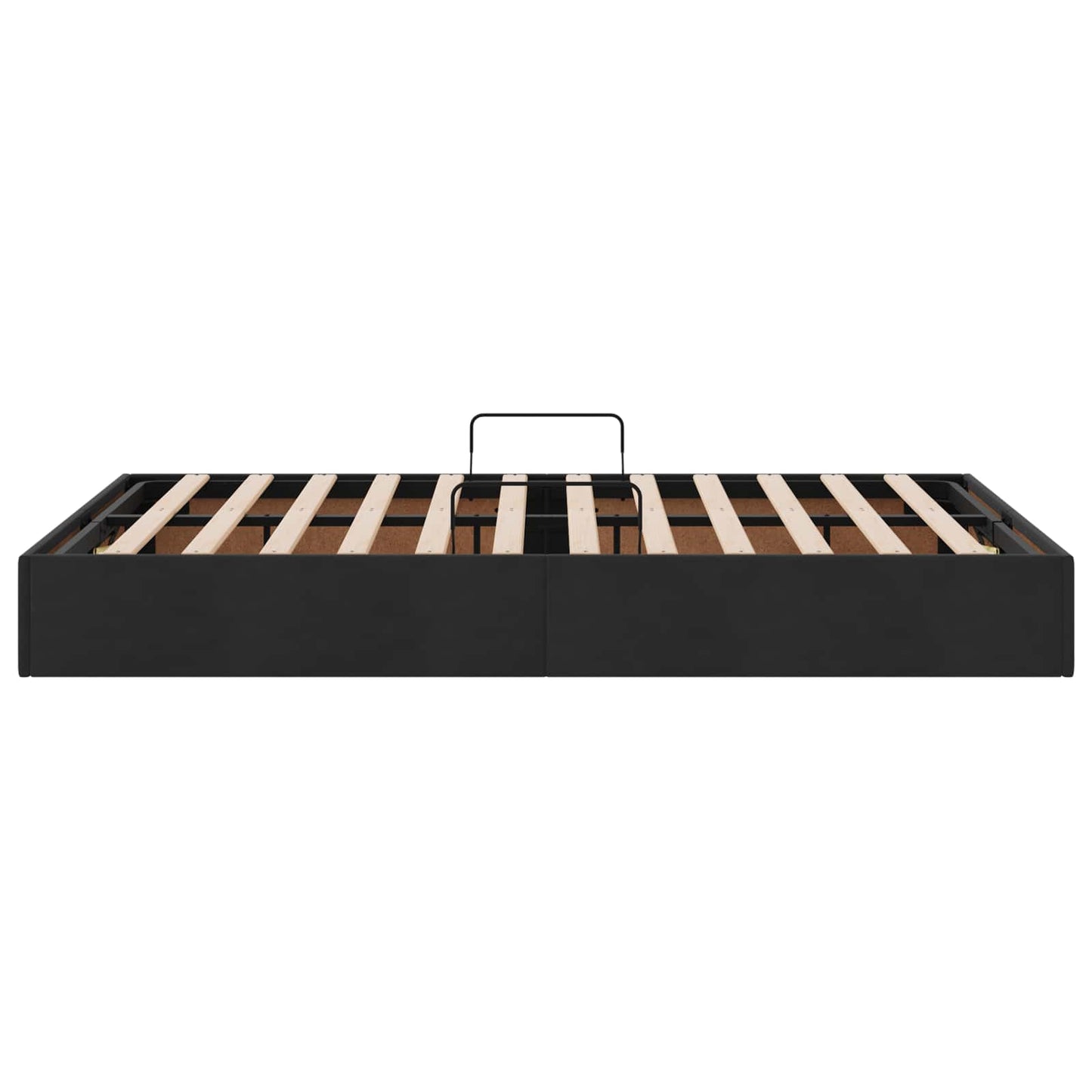 Letto ottomano con archiviazione Nero 120 x 200 cm Velluto | homemem39