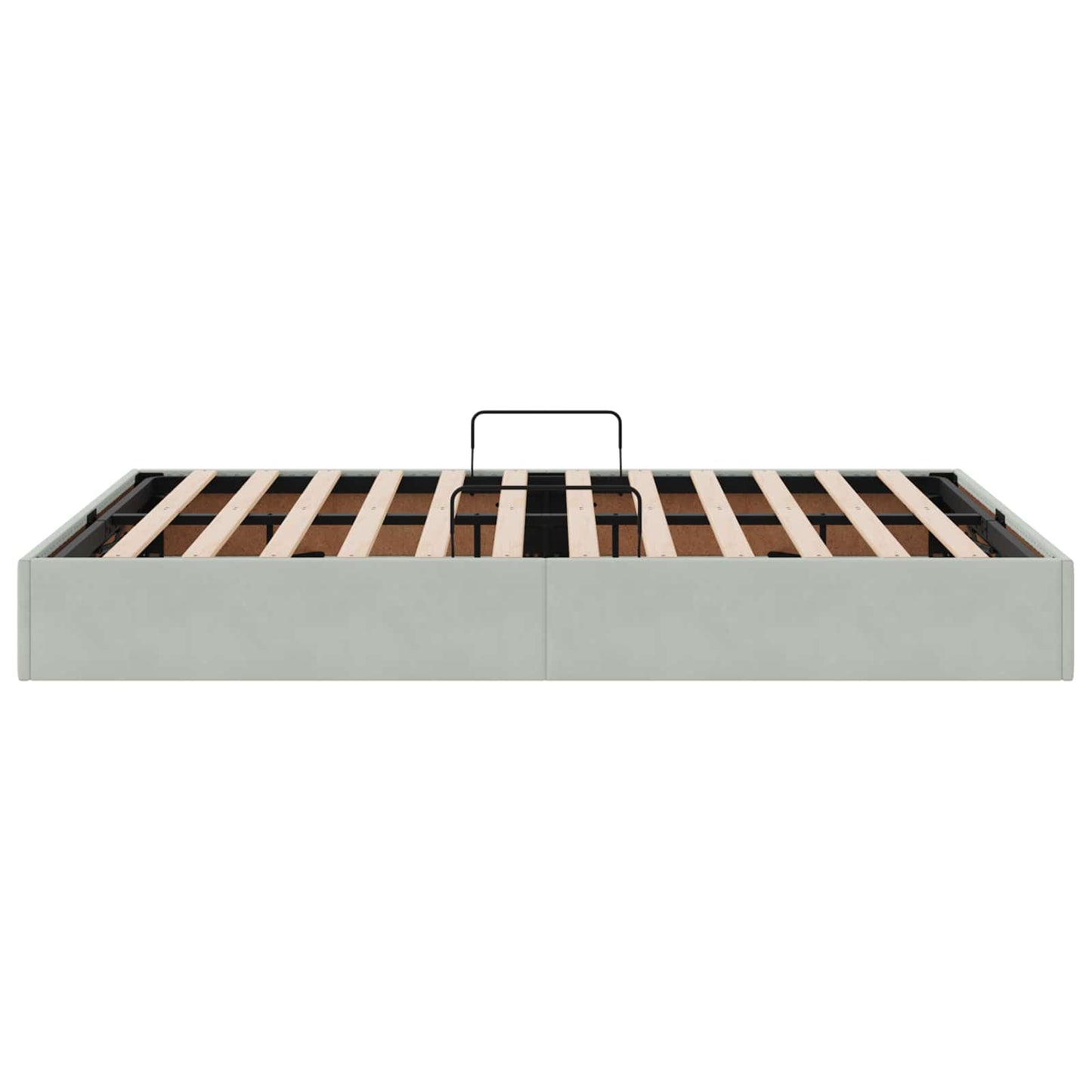 Letto ottomano Grigio Chiaro 140 x 190 cm Velluto | homemem39