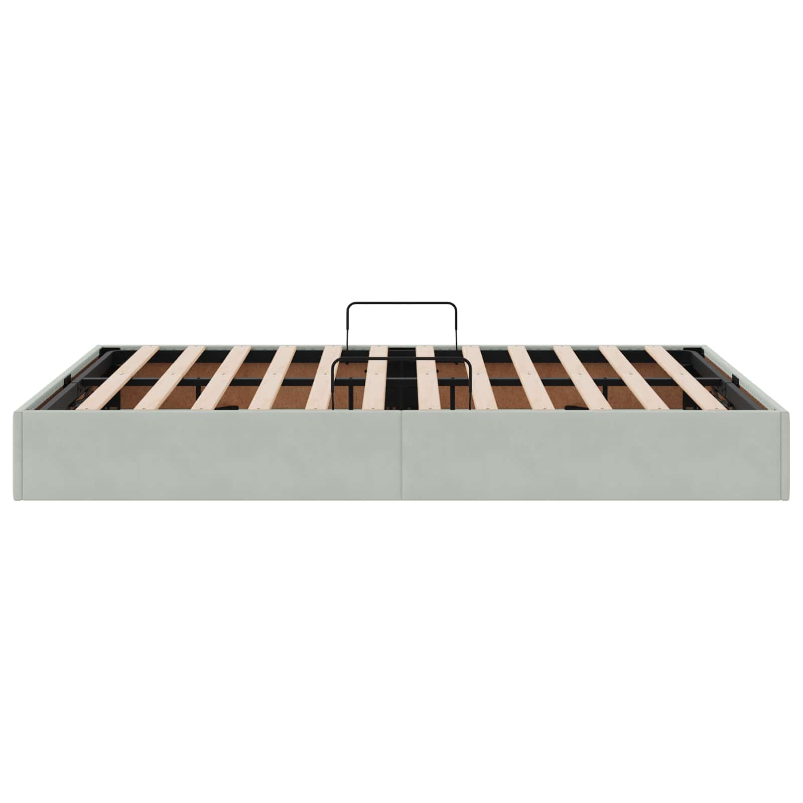 Letto ottomano Grigio Chiaro 140 x 190 cm Velluto | homemem39