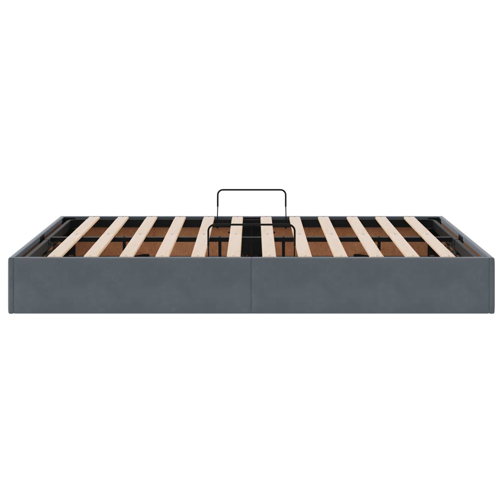 Letto ottomano Grigio Scuro 140 x 190 cm Velluto | homemem39