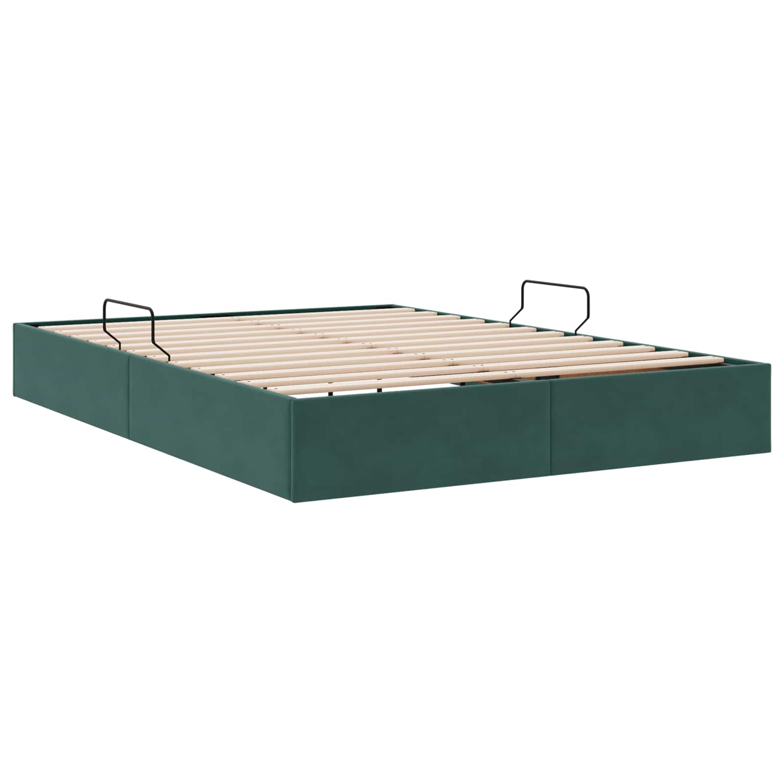 Letto ottomano Verde Scuro 140 x 190 cm Velluto | homemem39