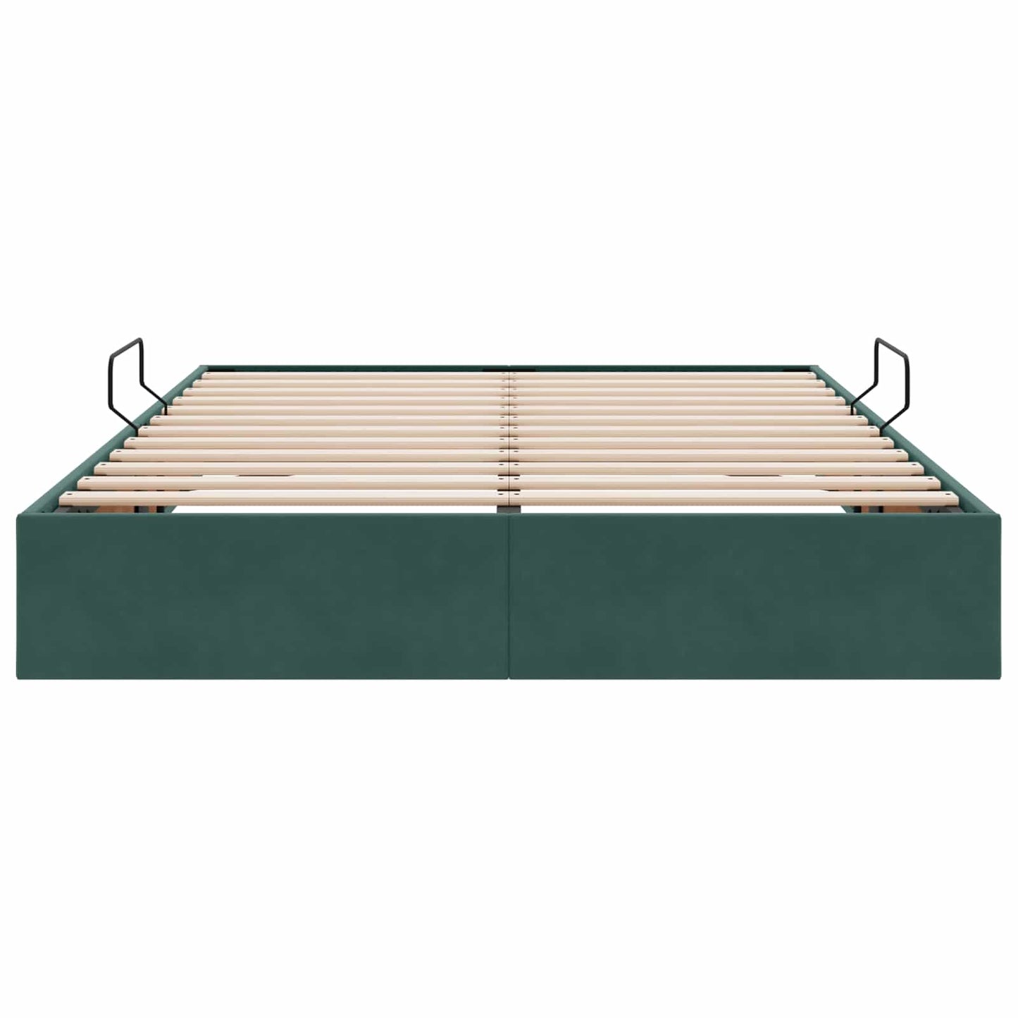 Letto ottomano Verde Scuro 140 x 190 cm Velluto | homemem39