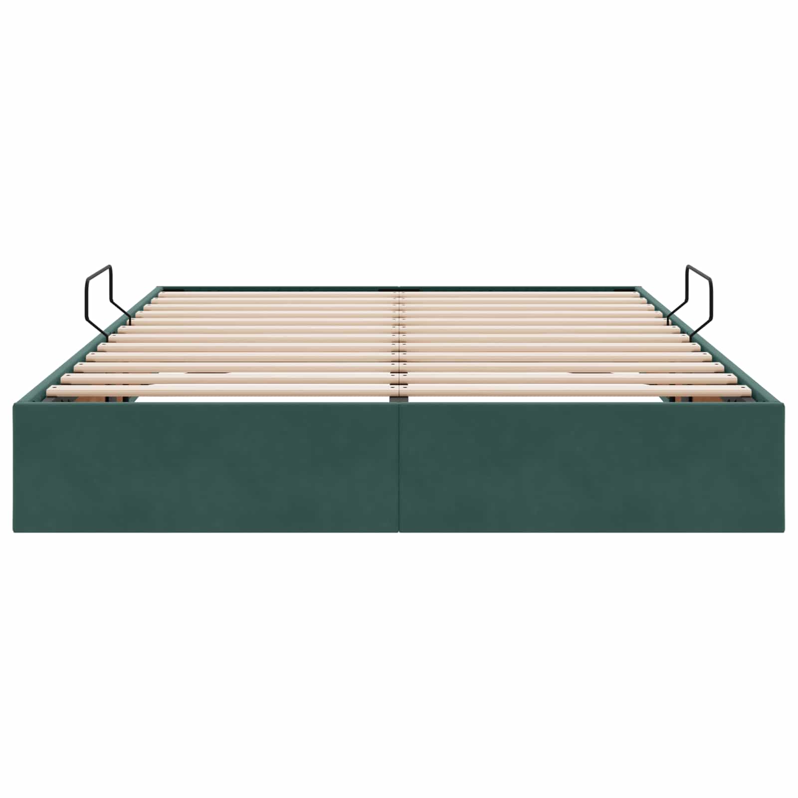 Letto ottomano Verde Scuro 140 x 190 cm Velluto | homemem39