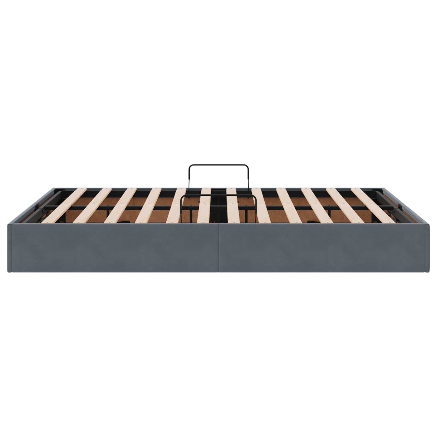 Letto ottomano Grigio Scuro 140 x 200 cm Velluto | homemem39