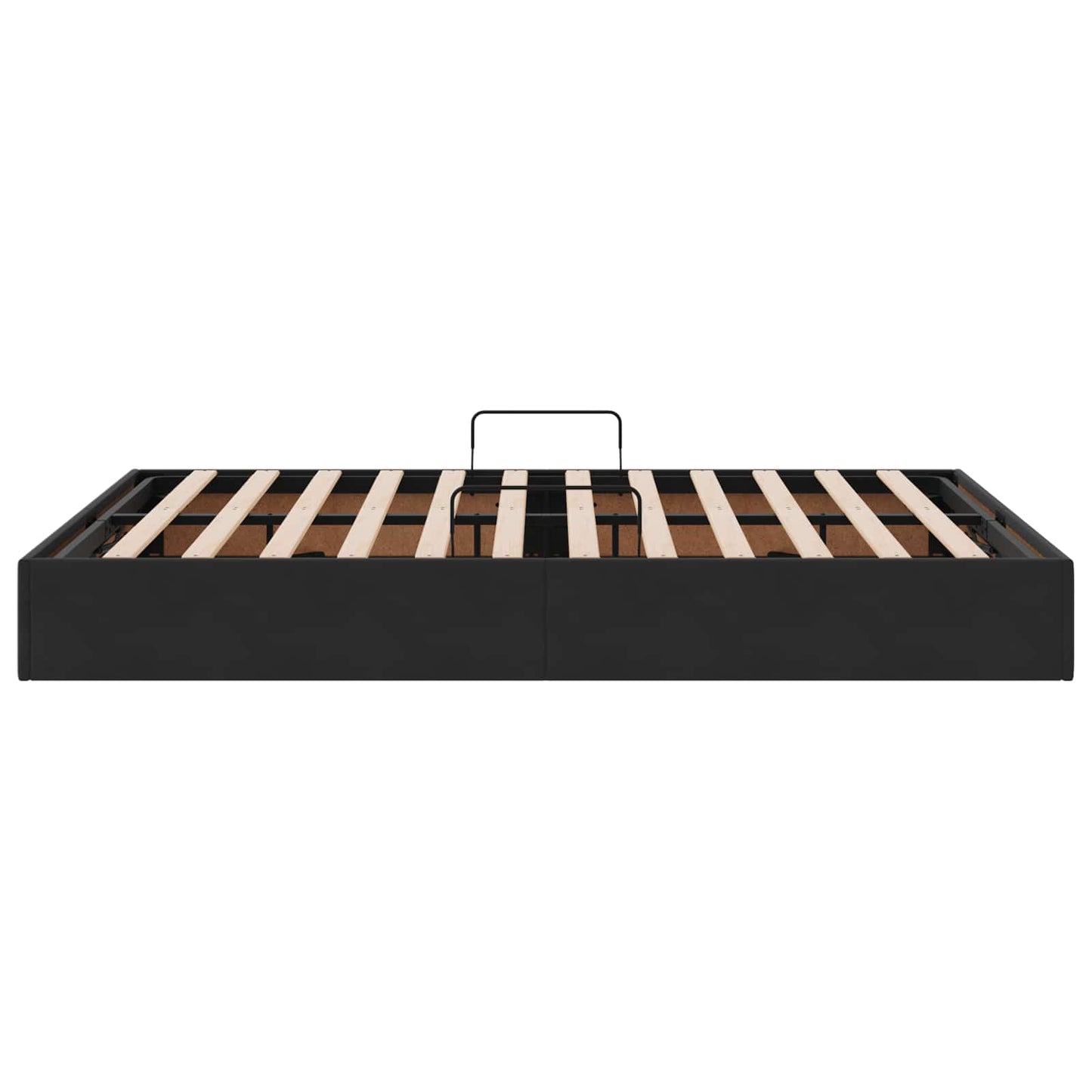 Letto ottomano con archiviazione Nero 140 x 200 cm Velluto | homemem39