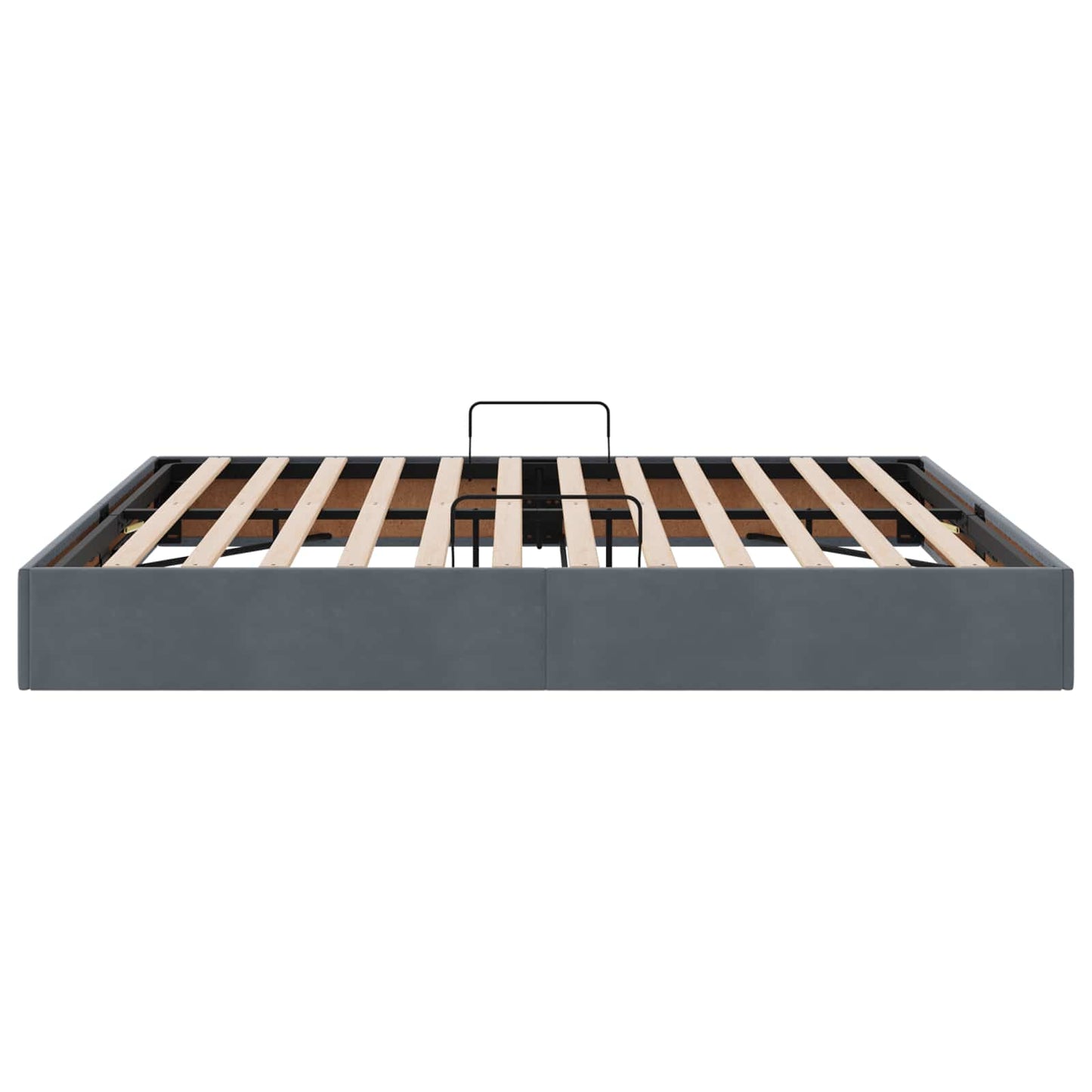 Letto ottomano Grigio Scuro 160 x 200 cm Velluto | homemem39