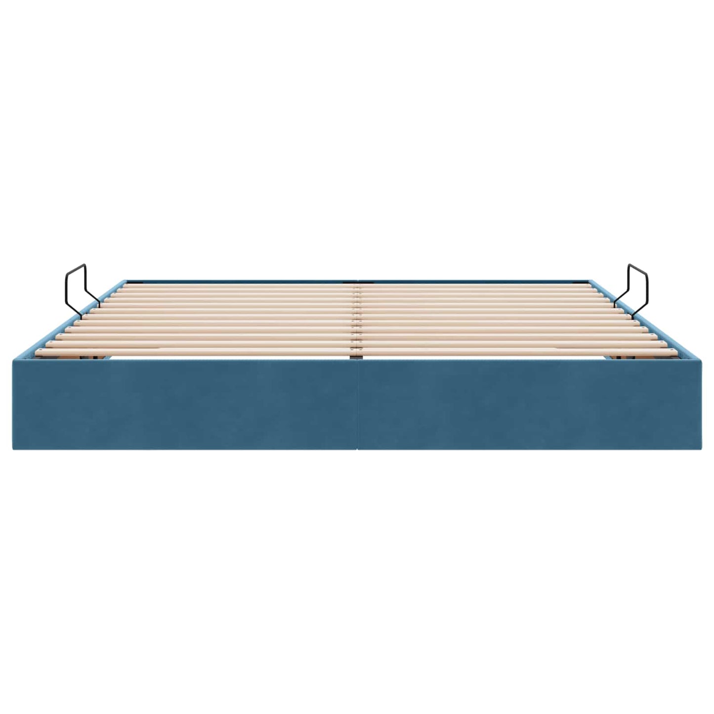 Letto ottomano con archiviazione Blu Scuro 160 x 200 cm Velluto | homemem39