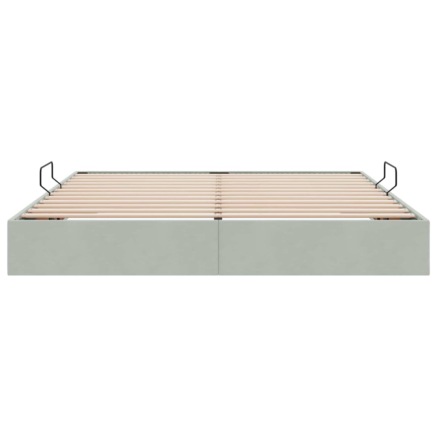 Letto ottomano Grigio Chiaro 180 x 200 cm Velluto | homemem39