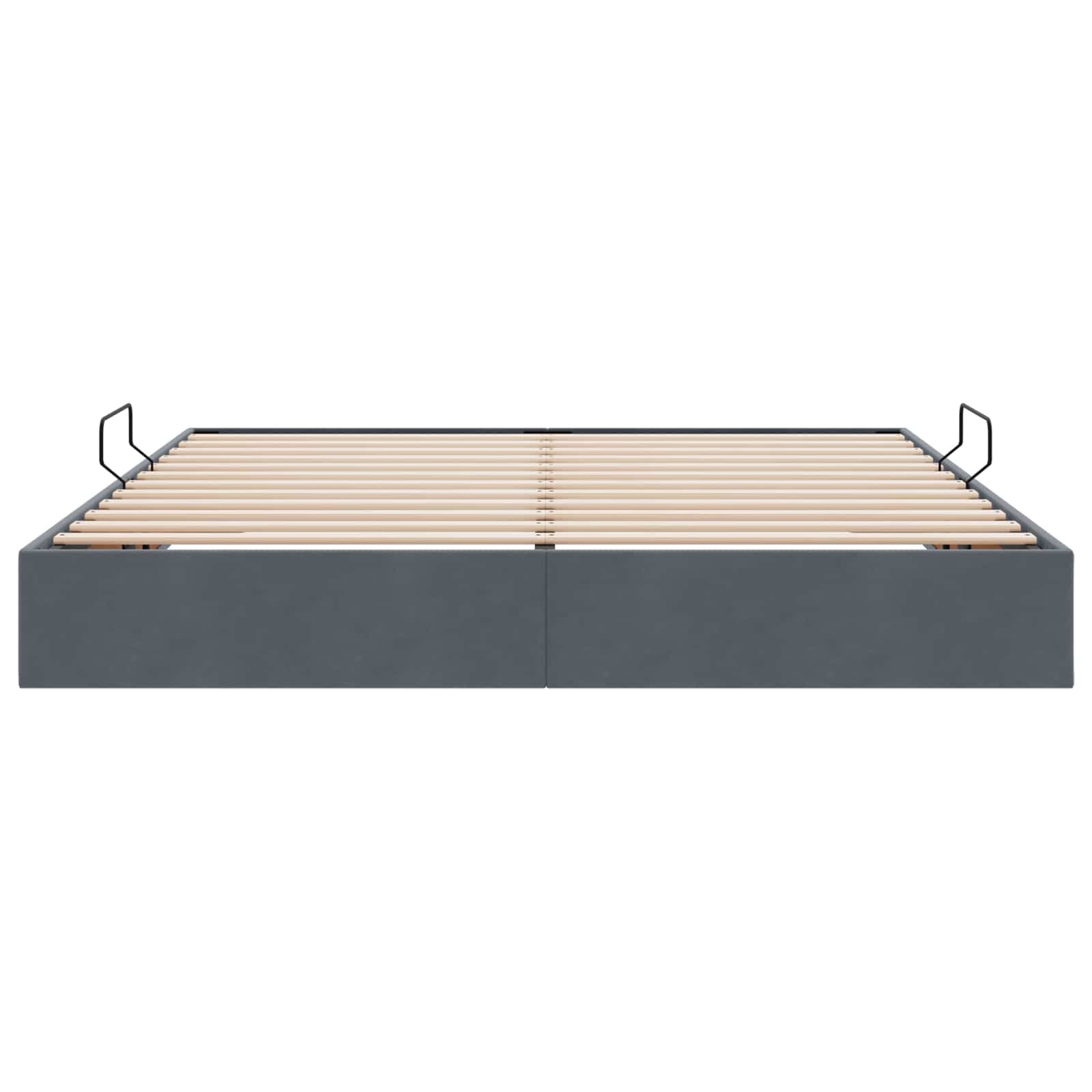 Letto ottomano Grigio Scuro 180 x 200 cm Velluto | homemem39