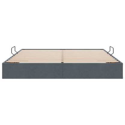 Letto ottomano Grigio Scuro 180 x 200 cm Velluto | homemem39