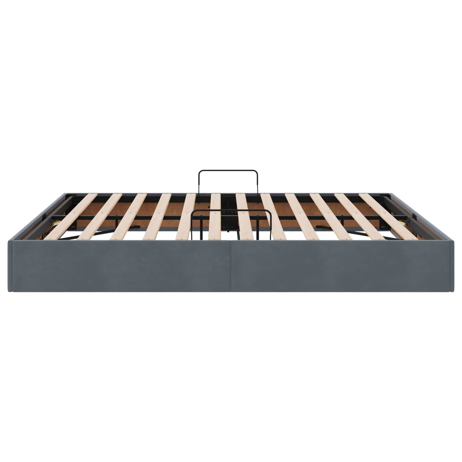 Letto ottomano Grigio Scuro 180 x 200 cm Velluto | homemem39