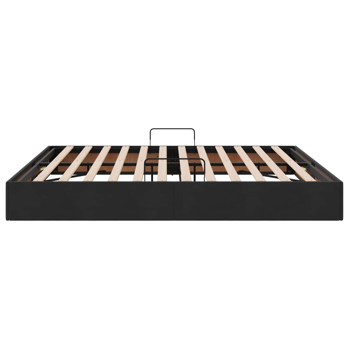 Letto ottomano con archiviazione Nero 180 x 200 cm Velluto | homemem39