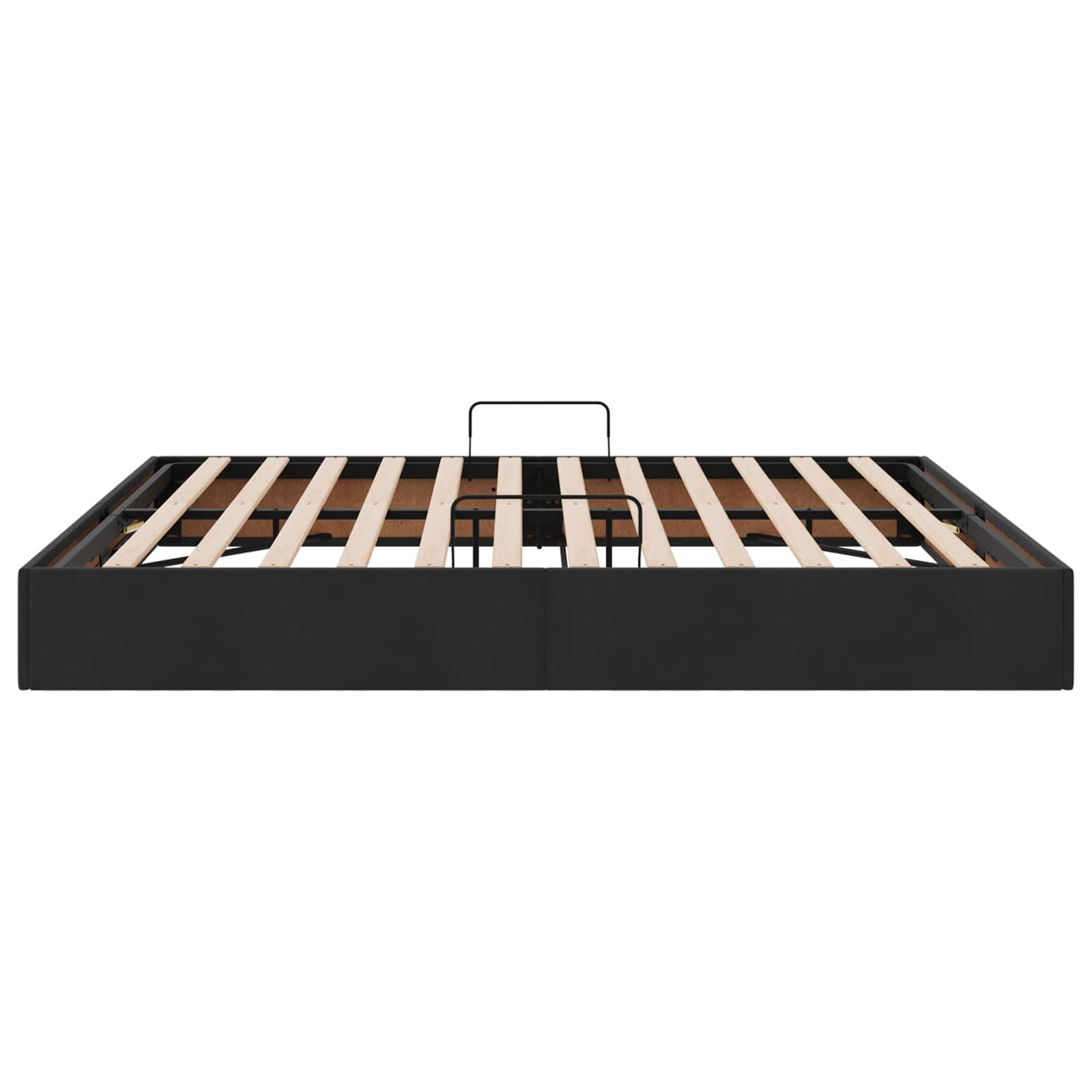 Letto ottomano con archiviazione Nero 180 x 200 cm Velluto | homemem39