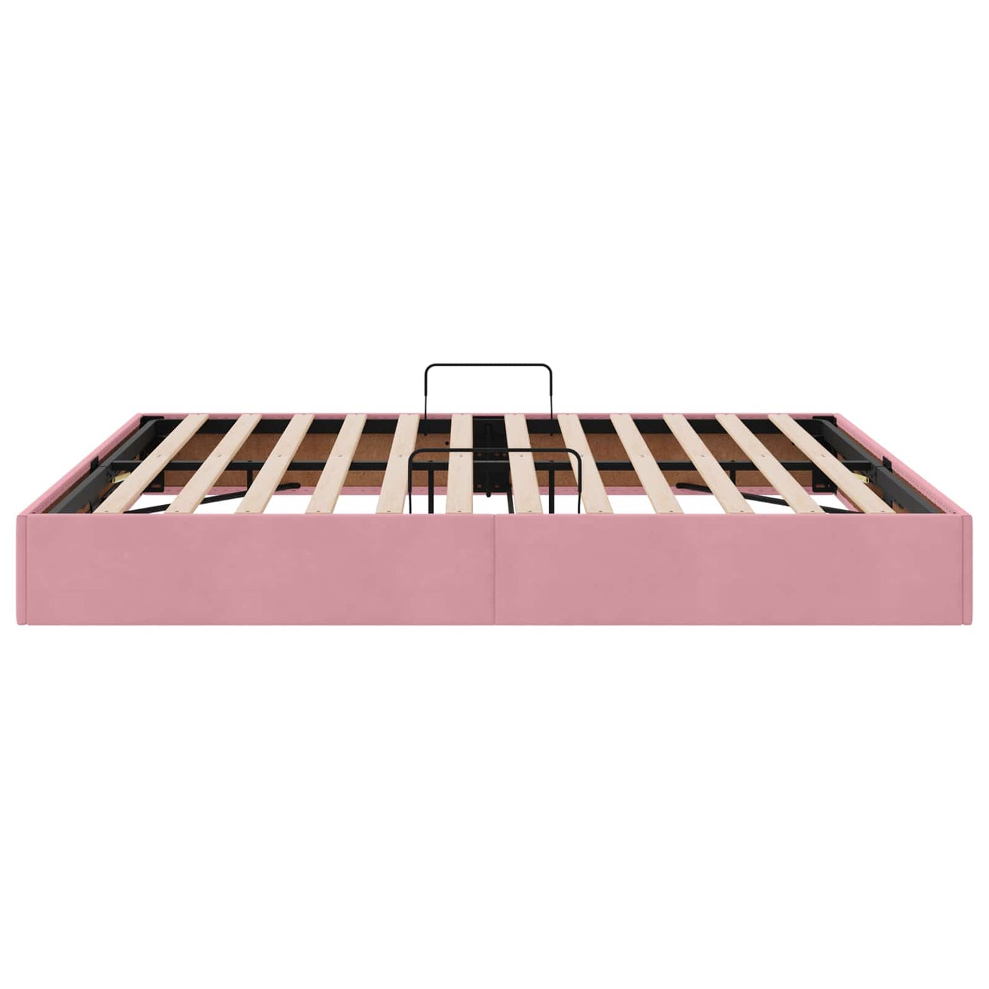 Letto ottomano con archiviazione Rosa 180 x 200 cm Velluto | homemem39