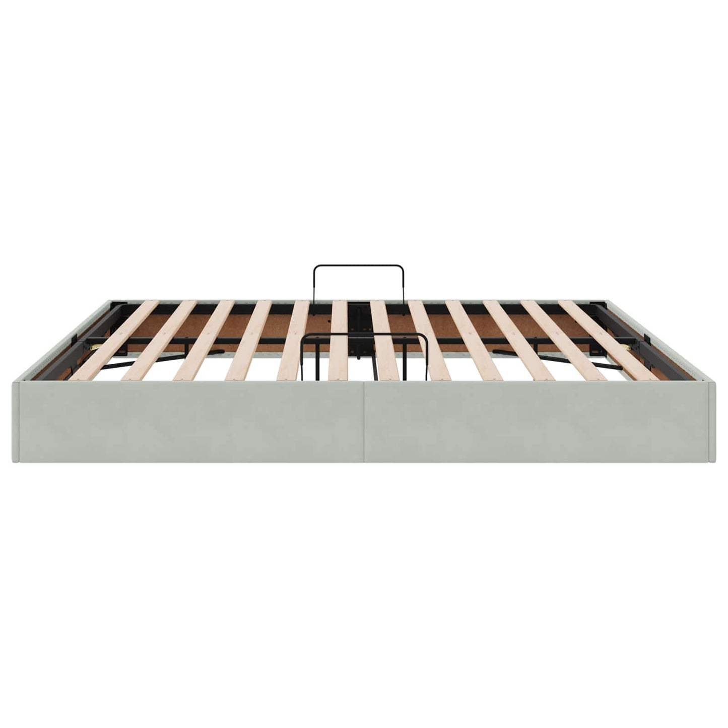 Letto ottomano Grigio Chiaro 200 x 200 cm Velluto | homemem39