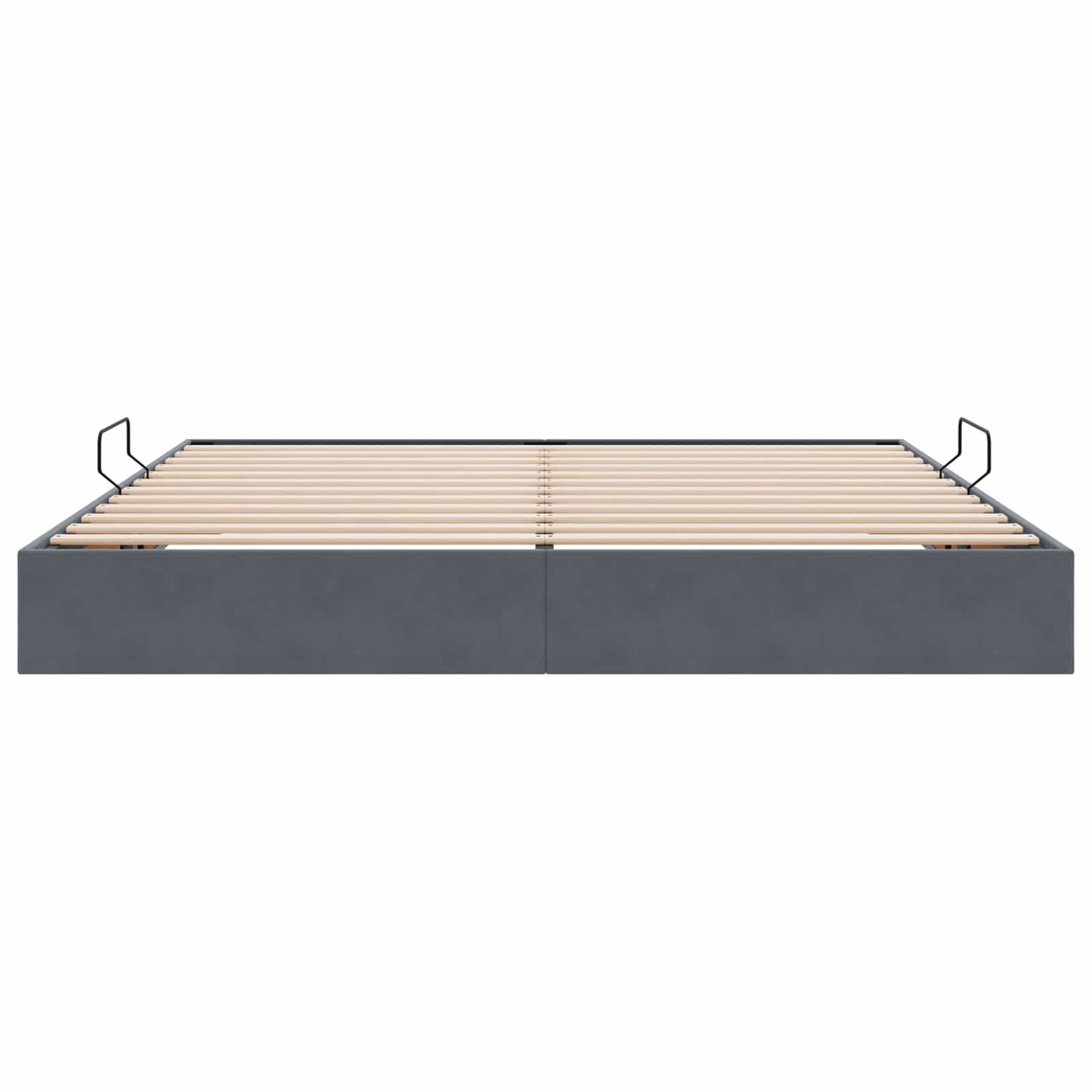 Letto ottomano Grigio Scuro 200 x 200 cm Velluto | homemem39