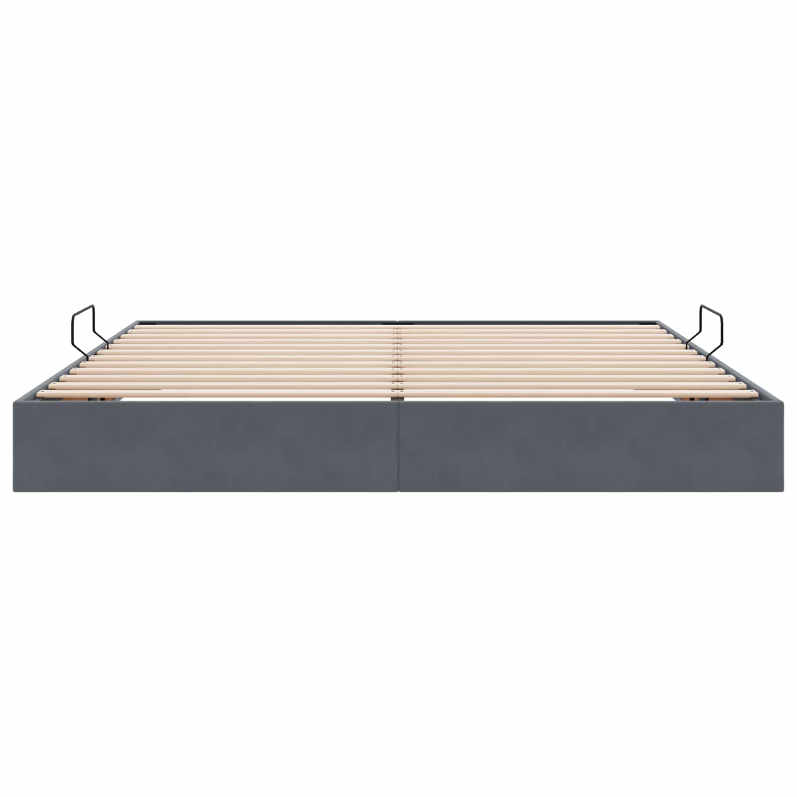 Letto ottomano Grigio Scuro 200 x 200 cm Velluto | homemem39