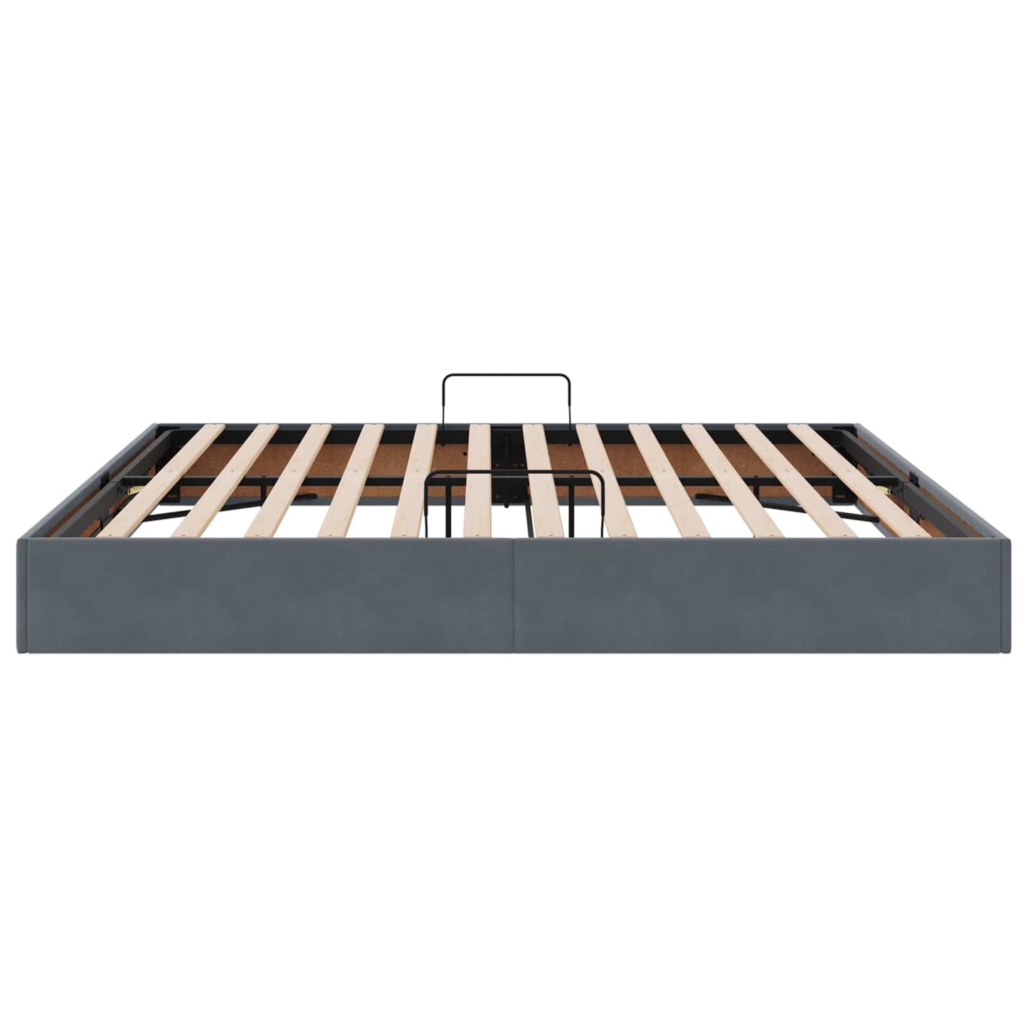 Letto ottomano Grigio Scuro 200 x 200 cm Velluto | homemem39
