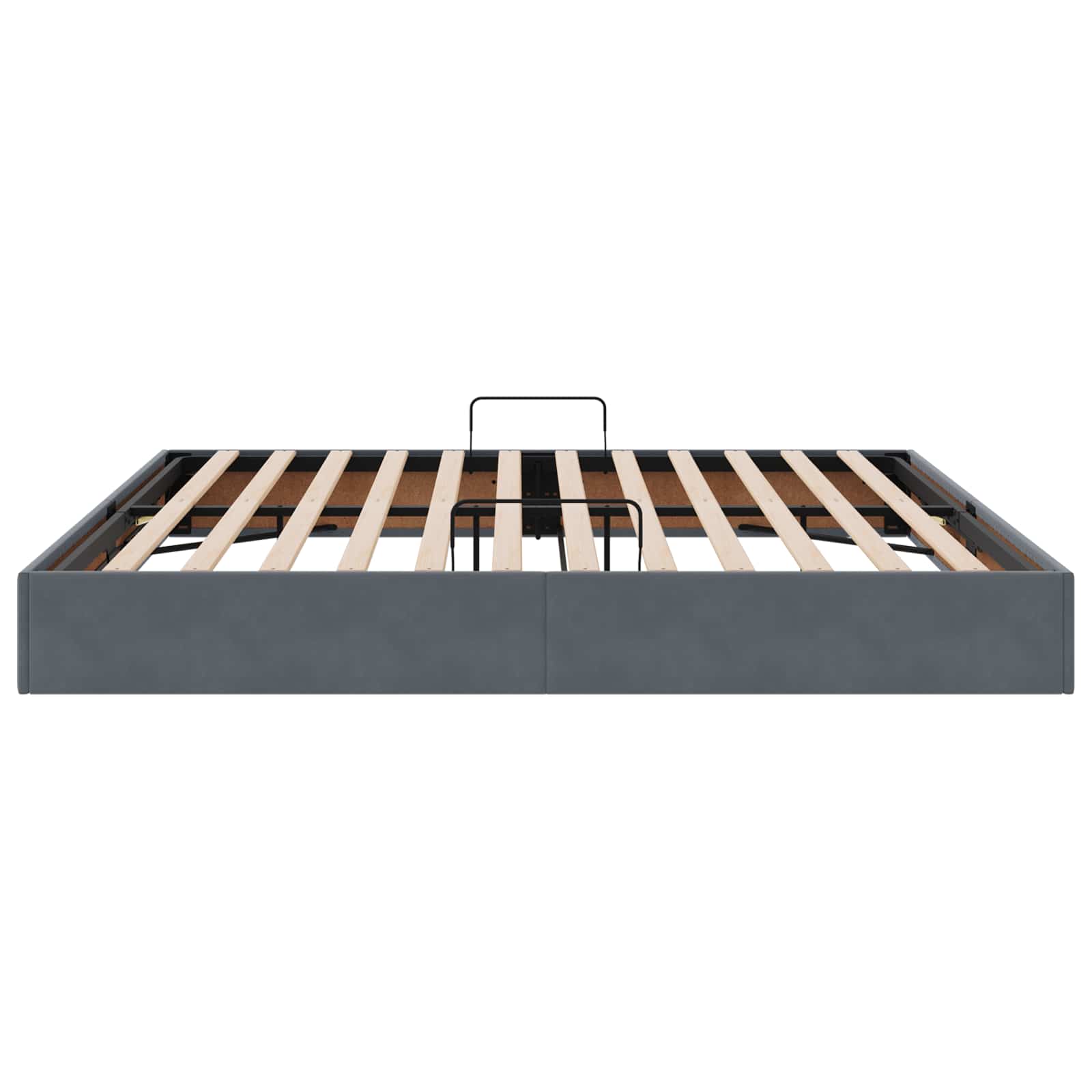 Letto ottomano Grigio Scuro 200 x 200 cm Velluto | homemem39