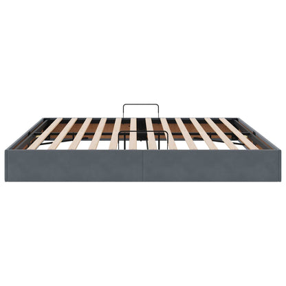 Letto ottomano Grigio Scuro 200 x 200 cm Velluto | homemem39
