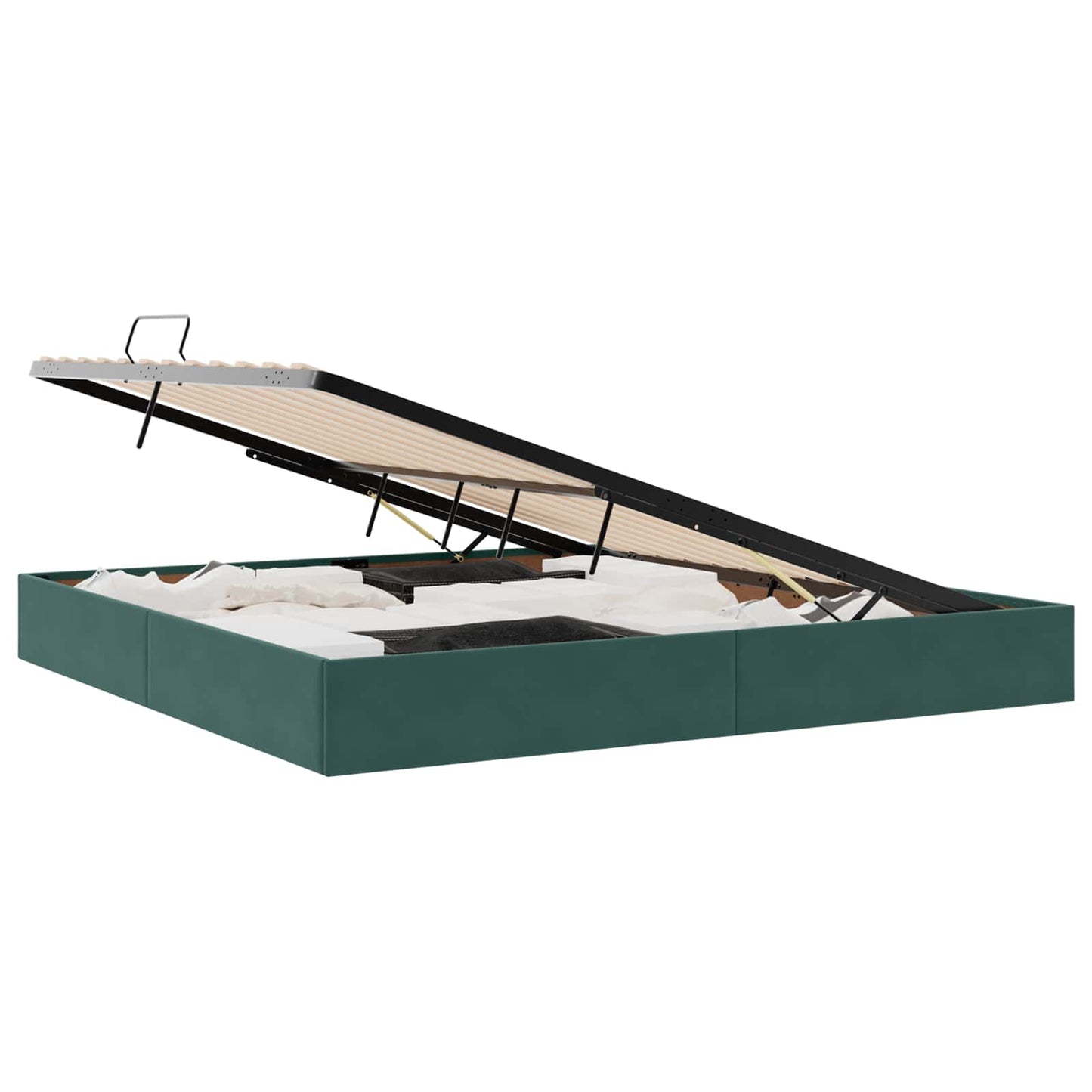 Letto ottomano Verde Scuro 200 x 200 cm Velluto | homemem39